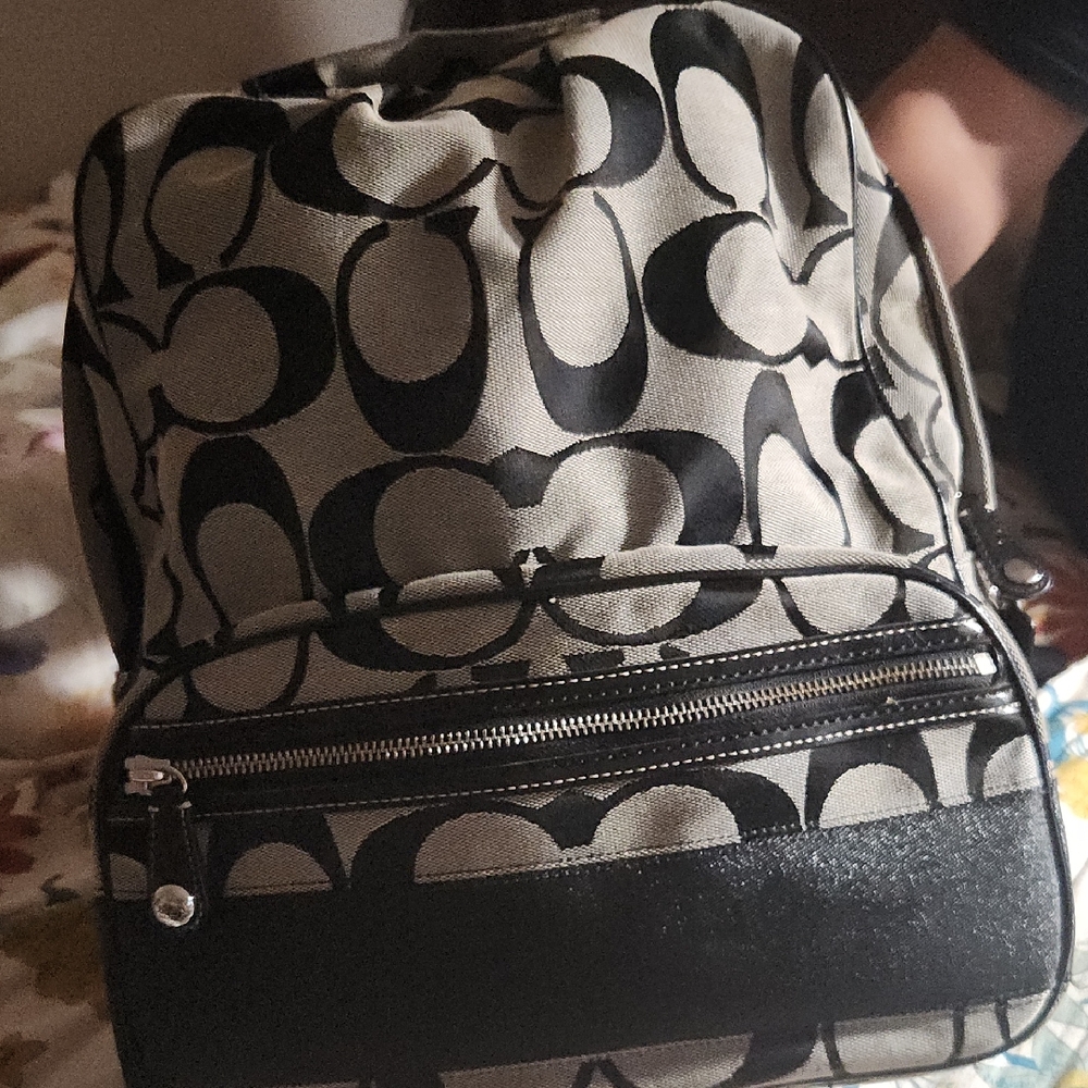 Coach Black Leather Bag